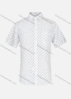 Wholesale Men's Business Collared Short Sleeve Button Down Polka Dot Print Shirts - Liuhuamall