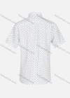 Wholesale Men's Business Collared Short Sleeve Button Down Polka Dot Print Shirts - Liuhuamall