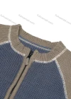 Wholesale Boys Long Sleeve Round Neck Colorblock Zipper Sweater Jacket - Liuhuamall