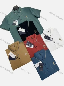 Wholesale Men's Casual Logo Short Sleeve Polo Shirt, LIUHUA CLOTHING WHOLESALE