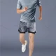 Wholesale Men's Fitness Clothes Marathon Running Training Short Sleeve shirts With Shorts Quick-drying Sports Set A# Clothing Wholesale Market Liuhua