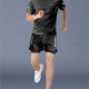 Wholesale Men's Fitness Clothes Marathon Running Training Short Sleeve shirts With Shorts Quick-drying Sports Set C# Clothing Wholesale Market Liuhua