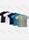 Wholesale Men's Quick Dry Workout Running Striped Graphic Athletic T-Shirt - Liuhuamall