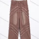 Wholesale Women's Casual Distressed Frayed Wide Leg Jeans 879# Pale Violet Red Clothing Wholesale Market Liuhua