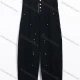 Wholesale Women's Casual High-Waisted Button-Fly Straight Leg Jeans 889# Black Clothing Wholesale Market Liuhua