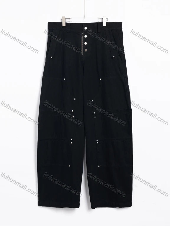 Wholesale Women's Casual High-Waisted Button-Fly Straight Leg Jeans 889#