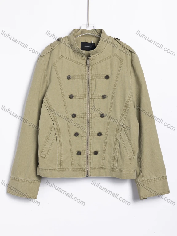 Wholesale Women's Casual Vintage Military-Style Denim Jacket 861#