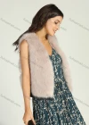 Wholesale Women's Plain Open Front Fuzzy Faux Fur Vest - Liuhuamall
