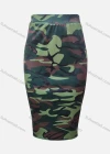Wholesale Women's Casual Camo High Waist Elastic Waist Skirt - Liuhuamall