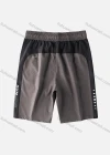 Wholesale Men's Performance Workout Colorblock Letter Athletic Shorts With Zip Pockets A026# - Liuhuamall