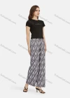 Wholesale Women's Casual High Waist Drawstring Allover Print Wide Leg Pants 2015# - Liuhuamall