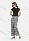 Wholesale Women's Casual High Waist Drawstring Allover Print Wide Leg Pants 2015# - Liuhuamall