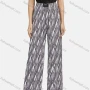 Wholesale Women's Casual High Waist Drawstring Allover Print Wide Leg Pants 2015# preview