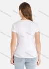 Wholesale Women's Casual Short Sleeve Round Neck Colorful Letter Print Tee - Liuhuamall