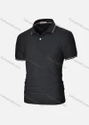 Wholesale Men's Classic Striped Slim Fit Two Button Placket Short Sleeve Polo Shirt - Liuhuamall