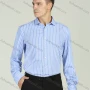 Wholesale Men's Formal Long Sleeve Wrinkle-Resistant Striped Button Down Dress Shirt preview