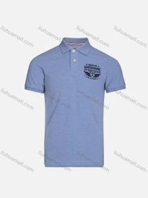 Wholesale Men's Casual Labelled Short Sleeve Polo Shirt, LIUHUA CLOTHING WHOLESALE