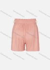 Wholesale Women's Casual Elastic Waist Dual Pockets Lace-Up Knit Plain Shorts - Liuhuamall