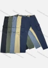 Wholesale Men's Casual Plain Straight Leg Ankle Length Cargo Pants - Liuhuamall