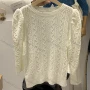 Wholesale Women's Casual Crew Neck Long Sleeve Cable Knit Sweater M950# preview