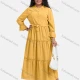 Wholesale Women's Casual Plain Button Front Long Sleeve Flared Hem Maxi Shirt Dress With Belt 27# Clothing Wholesale Market Liuhua