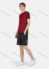 Wholesale Men's Sporty Round Neck Short Sleeve Striped Quick Dry Breathable T-Shirt - Liuhuamall