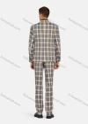 Wholesale Men's Formal Lapel Plaid Pockets Blazer & Waistcoat & Pant 3 Pieces Suit Sets - Liuhuamall