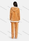 Wholesale Women's Soft Lounge Long Sleeve Embroidery Letter Fuzzy Drawstring Hooded Sweatshirt & Pant Homewear Sets - Liuhuamall