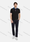 Wholesale Men's Casual Plain 100% Cotton Short Sleeve Labelled Polo Shirt 2# - Liuhuamall