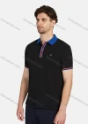 Wholesale Men's Casual Plain 100% Cotton Short Sleeve Labelled Polo Shirt 2# - Liuhuamall