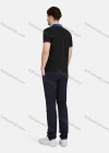Wholesale Men's Casual Plain 100% Cotton Short Sleeve Labelled Polo Shirt 2# - Liuhuamall