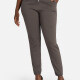 Women's Casual Slim Fit Jacquard Plain Drawstring Pockets High Waist Pants Dim Gray Clothing Wholesale Market -LIUHUA