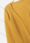 Wholesale Women's Plain Puff Sleeve Open Front Dual Pockets Cardigan - Liuhuamall