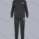 Wholesale Men's Athletic Long Sleeve Contrast Full Zip Plain Label Pockets Jacket & Sweatpants 2 Piece Sets Black Clothing Wholesale Market Liuhua