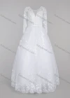 Wholesale Women's Glamorous Embroidery Sweetheart Sequin Appliques Corset Bodice Classic Tulle Wedding Dress - Liuhuamall
