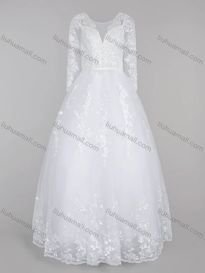 Wholesale Women's Glamorous Embroidery Sweetheart Sequin Appliques Corset Bodice Classic Tulle Wedding Dress