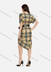 Wholesale Women's Casual Crew Neck Short Sleeve Dress With Belt 8822# - Liuhuamall