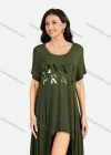 Wholesale Women's Sexy Crew Neck Short Sleeve Loose Fit Dress 8809# - Liuhuamall