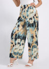 Wholesale Women's Casual Losse Fit Tie Dye High Waist Pleated Wide Leg Pants - Liuhuamall