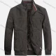 Wholesale Men's Suede Stand Collar Zipper Buttons Pockets Thermal Plain Oversized Bomber Jacket 3353# Dark Gray Clothing Wholesale Market Liuhua