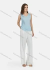 Wholesale Women's Casual Plain Striped V Neck Tank Top N68016# - Liuhuamall