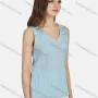 Wholesale Women's Casual Plain Striped V Neck Tank Top N68016# preview