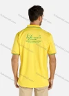 Wholesale Men's Regular Fit Striped Trim Letter Embroidered Polo Shirt - Liuhuamall