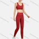 Wholesale Women's Athletic Plain Breathable Stretchy Sporty Bra 2-piece Set 1# Clothing Wholesale Market Liuhua