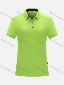 Wholesale Women's Casual Vented Hem Short Sleeve Polo Shirt 6882B#, LIUHUA CLOTHING WHOLESALE