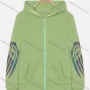 Wholesale Women's Casual Long Sleeve Zipper Gradient Pattern Pockets Hoodie preview