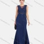 Wholesale Women's Lace Round Neck Sleeveless Lace Applique Embroidery Mermaid Maxi Evening Dress preview