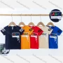 Wholesale Boys Letter Graphic Round Neck Short Sleeve T-shirt 6166# preview