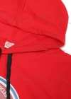 Wholesale Boy's Casual Graphic Short Sleeve Drawstring Hoodie - Liuhuamall