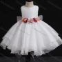 Wholesale Girls Lovely Sleeveless Lace 3D Floral Pleated Dress 15# preview